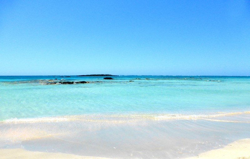 Praias na ilha de Creta