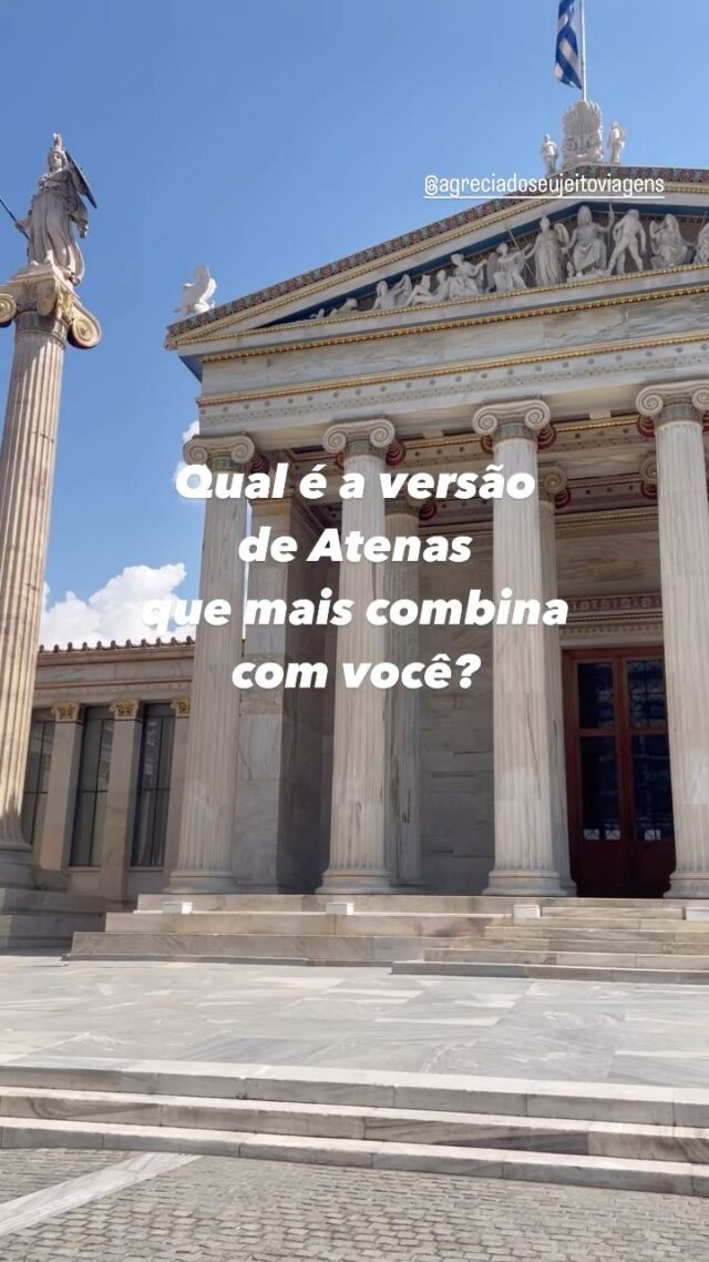 Se tem a parte de Atenas que encanta pela herança cultural, também tem o lado boêmio que desperta a nossa vontade de aproveitar a vida como um grego moderno! E aí, você é do time que 💙 a parte histórica ou que quer conhecer o cotidiano? ✨🇬🇷 #agreciadoseujeitoviagens #atenas #grecia2023