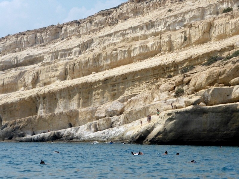 Mátala é uma das praias mais populares de Creta Mátala é uma das praias mais populares de Creta