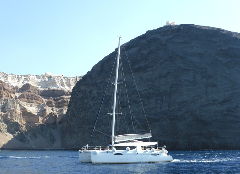 Navegando em Santorini